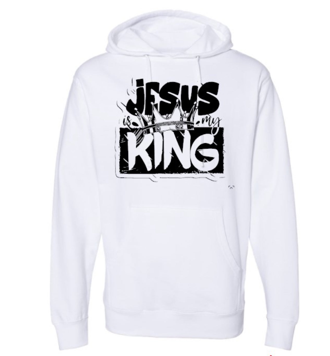 Sueter Para Hombre Con Gorro "Jesus is my King"