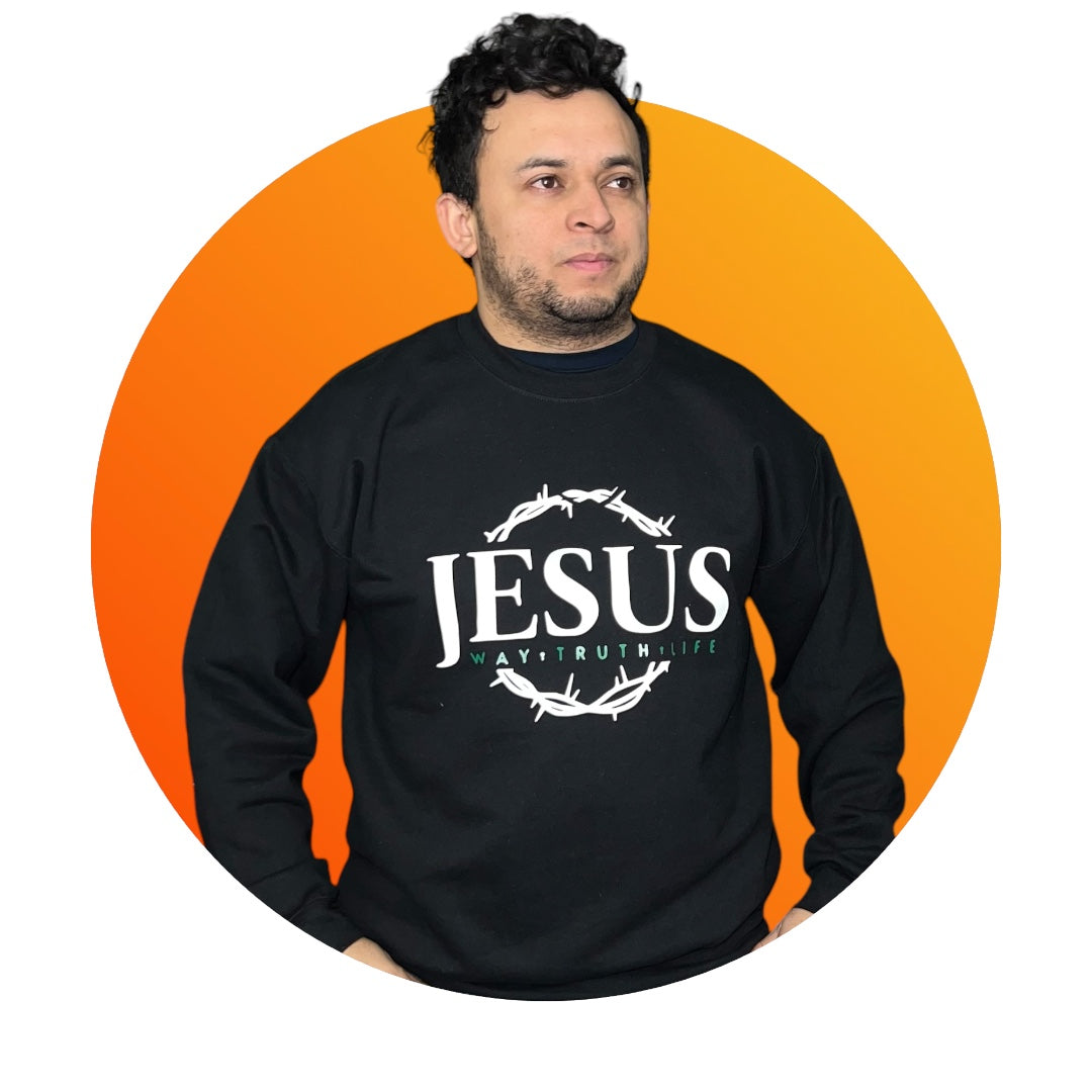 Sueter sin gorro " Jesus es mi camino"